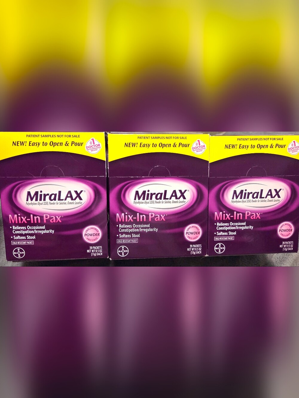 Bundle Miralax Mix in Pax 60 Total